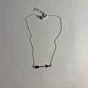 Silver anklet with Arrow Accent